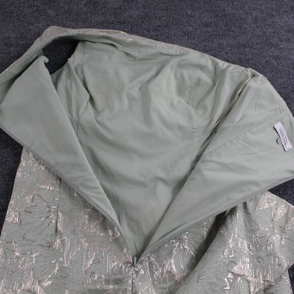 Rickie Freeman for Teri Jon Dress 18 One Shoulder Ruffled Mini Gown Formal Event - Picture 9 of 14